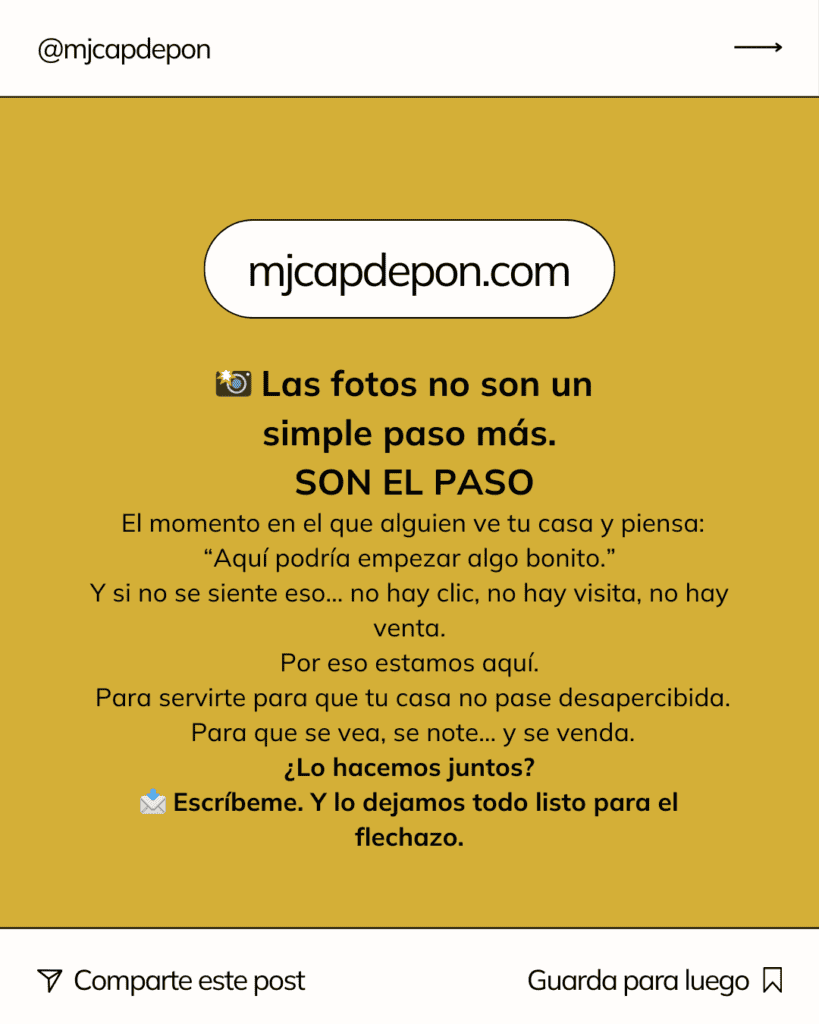 📍Este miércoles me voy a Tenerife en coche con Fabio.
Llevamos algunas cositas para dejar la casa más bonita (sí, más todavía).
Y no vamos solos… vienen dos personas más del equipo.
Pronto sabrás por qué 😉

Nos gusta lo que hacemos, lo disfrutamos, y eso se nota en las fotos.
Los propietarios ya tienen su listado. Aquí nada se improvisa.

📸 Las fotos no son un trámite.
Son el momento en el que alguien dice:
“Esta casa podría ser mía.”

📲 Desliza para ver lo que miramos antes de disparar.
Y estate atento el miércoles…
igual cae algún tip de decoración útil y sin postureo.

#FotografíaInmobiliaria #HomeStaging #VenderCasa #RedescOne #Tenerife #FotosQueVenden Ver menos
— en Islas Canarias.
